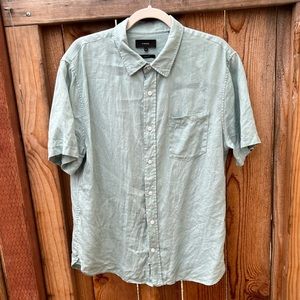 Vince linen short sleeve button down
